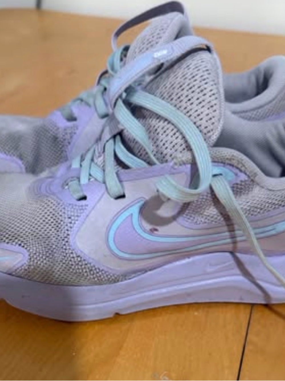 Nike Pastel Lilac and Mint Athletic Sneakers